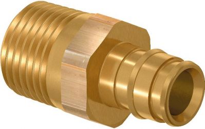 UPONOR Q&E ШТУЦЕР С НАРУЖНОЙ РЕЗЬБОЙ DR-ЛАТУНЬ 75-R2 1/2