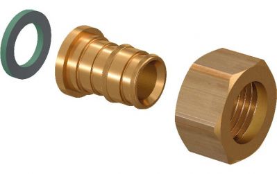 UPONOR Q&E ШТУЦЕР С НАКИДНОЙ ГАЙКОЙ 20-G1/2