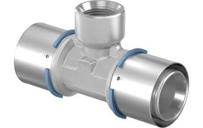 UPONOR S-PRESS ТРОЙНИК С ВНУТРЕННЕЙ РЕЗЬБОЙ ЛАТУННЫЙ 50-RP1