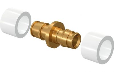 UPONOR Q&E СОЕДИНИТЕЛЬ DR-ЛАТУНЬ 17-17 С ДВУМЯ КОЛЬЦАМИ '100C 1058661