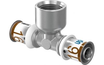 UPONOR S-PRESS PLUS ТРОЙНИК С ВНУТРЕННЕЙ РЕЗЬБОЙ 32-RP3/4