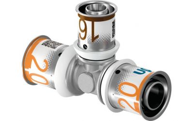 UPONOR S-PRESS PLUS ТРОЙНИК РЕДУКЦИОННЫЙ ЛАТУННЫЙ 20-25-16 '10А 1070570