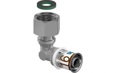 UPONOR S-PRESS PLUS УГОЛЬНИК С НАКИДНОЙ ГАЙКОЙ 25-G3/4