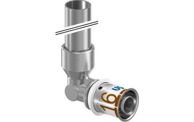 UPONOR S-PRESS PLUS УГОЛЬНИК 16-15CU L=150MM '20У 1070650