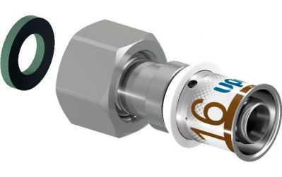 UPONOR S-PRESS PLUS ШТУЦЕР С НАКИДНОЙ ГАЙКОЙ 32-G1 1/4
