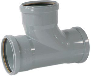 UPONOR ТРОЙНИК КАНАЛИЗАЦИОННЫЙ ТРЕХРАСТРУБНЫЙ ЗАКРУГЛЕННЫЙ Д.75/75ММ 88,5ГР СЕРЫЙ '10C 1051241