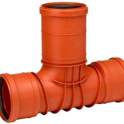 UPONOR РЕВИЗИОННЫЙ ТРОЙНИК Д.315/200М ПВХ, ДВУХРАСТРУБНЫЙ '1C 1054325