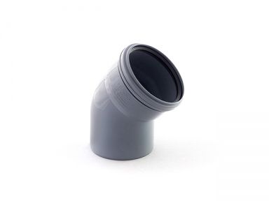 UPONOR ОТВОД КАНАЛИЗАЦИОННЫЙ ОДНОРАСТРУБНЫЙ Д.40/40ММ 45ГР СЕРЫЙ '50C 1051179