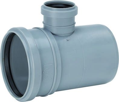 UPONOR ТРОЙНИК КАНАЛИЗАЦИОННЫЙ ДВУХРАСТРУБНЫЙ Д.110/110ММ 88,7ГР. СЕРЫЙ '10И 1003581