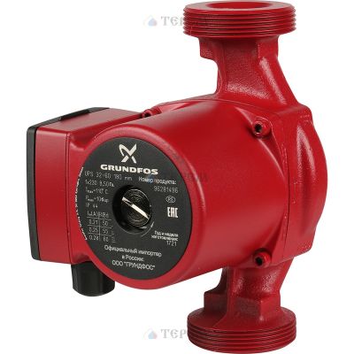 Циркуляционный насос с гайками Grundfos UPS32-60 180 1x230V 50Hz 9H RU 96281496