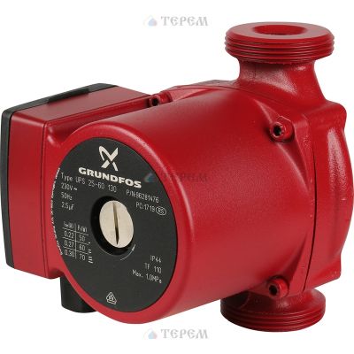 Циркуляционный насос Grundfos UPS25-60 130 1x230V 50Hz 9H 96281476