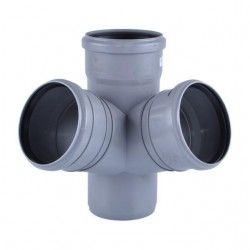 UPONOR КРЕСТОВИНА КАНАЛИЗАЦИОННАЯ УГЛОВАЯ Д.110/110ММ 88,5ГР. '1C 1051350