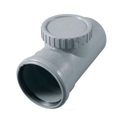 UPONOR ПАТРУБОК ДЛЯ ПРОЧИСТКИ ОДНОРАСТРУБНЫЙ Д.75ММ СЕРЫЙ '15C 1051252