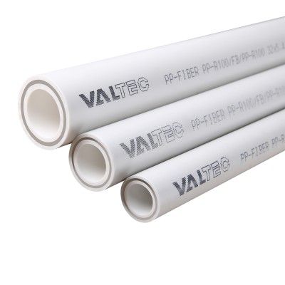 ТРУБА PP-FIBER арм. стекл., 50 MM (белый), PN 25 Valtec VT.051.N.04